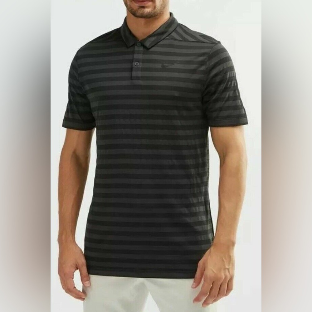 Men's Nike Golf Dri-Fit Striped Polo Shirt